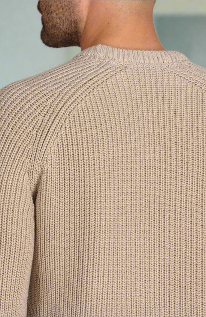 Cambridge Merino Crew Neck Jumper - Caramel