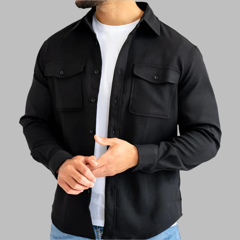 The Verona Overshirt - Black