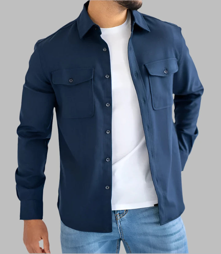 The Verona Overshirt - Blue