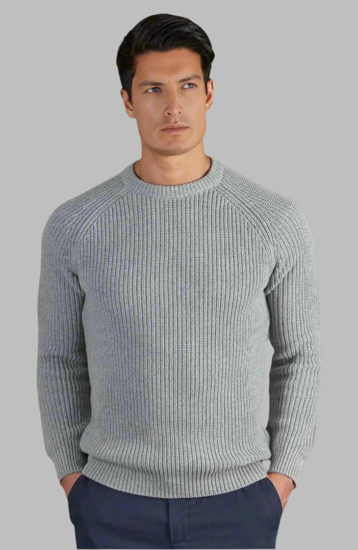 Cambridge Merino Crew Neck Jumper - Grey