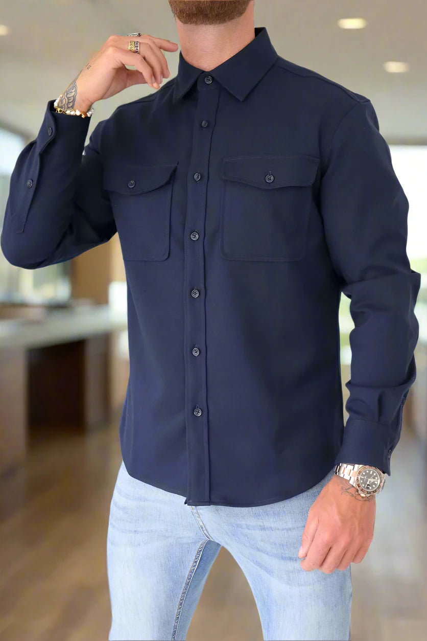 The Verona Overshirt - Blue