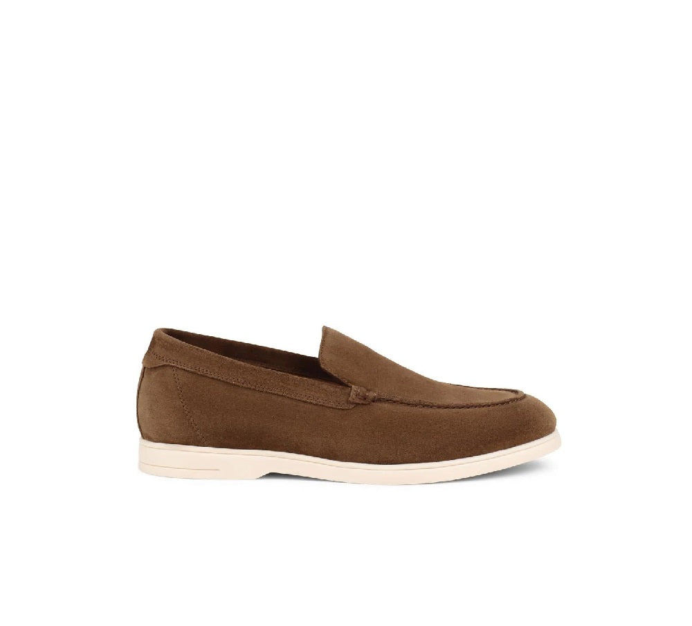 Luxury Mens Suede Brown Loafers