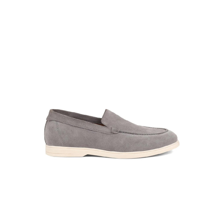 Luxury Mens Suede Grey Loafers