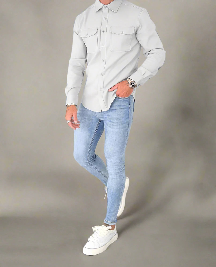 The Verona Overshirt - Grey