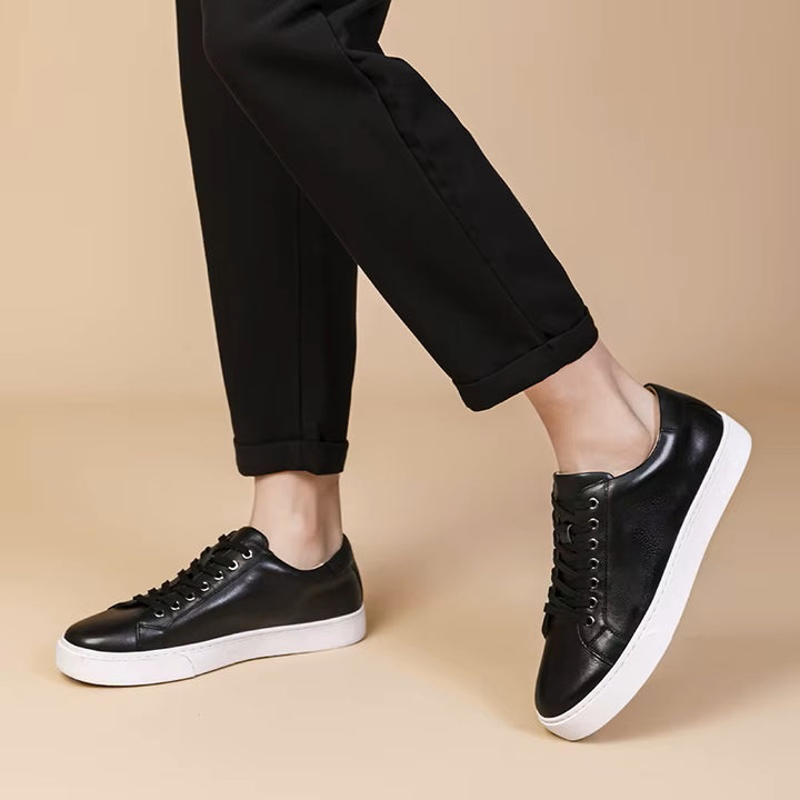 Tuxedo Leather Trainer