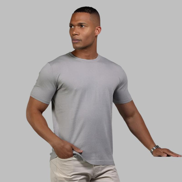 Muscle Fit Grey Mist T-Shirt