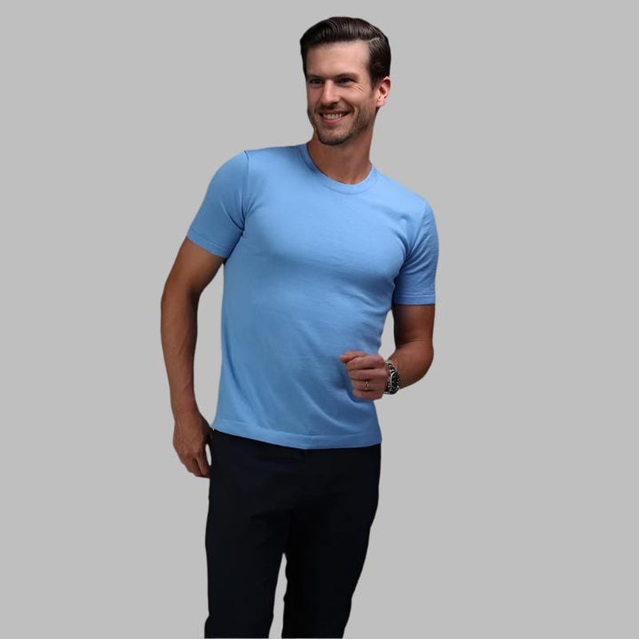 Muscle Fit Blue T-Shirt